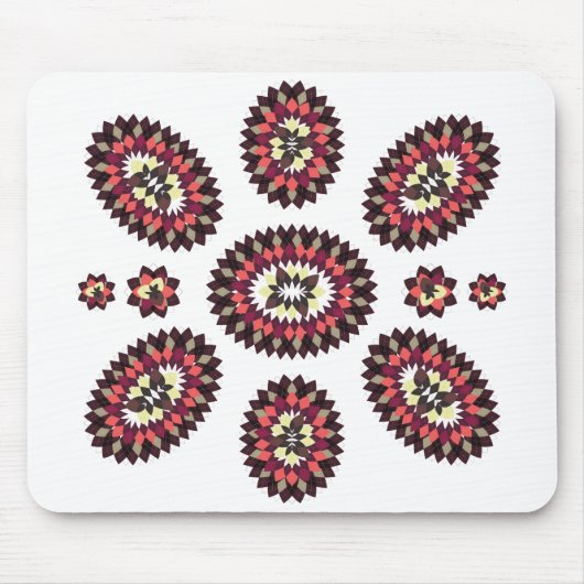 Mandala Blume Pattern Mousepad (Vorne)