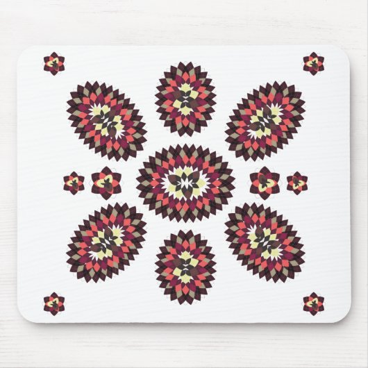 Mandala Blume Pattern Mousepad (Vorne)