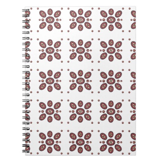 Mandala Blume Pattern Notizblock (Vorderseite)