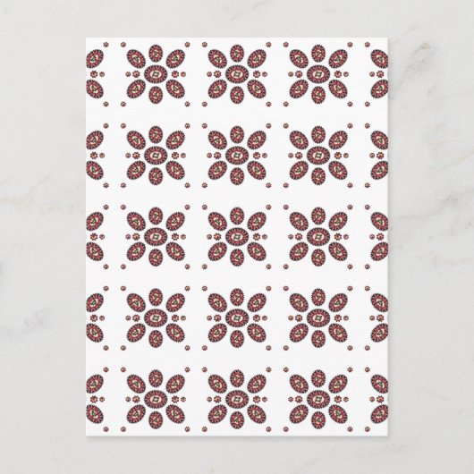 Mandala Blume Pattern Postkarte (Vorderseite)