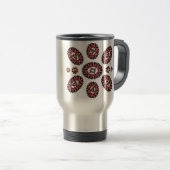 Mandala Blume Pattern Reisebecher (VorderseiteRechts)