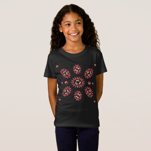 Mandala Blume Pattern T-Shirt (Vorne ganz)