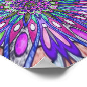 Mandala Blume Poster (Ecke)