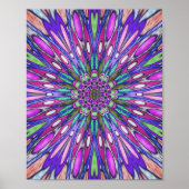 Mandala Blume Poster (Vorne)