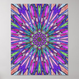 Mandala Blume Poster