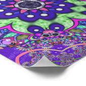 Mandala Blume Poster (Ecke)