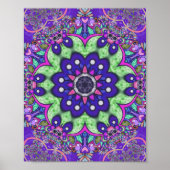 Mandala Blume Poster (Vorne)