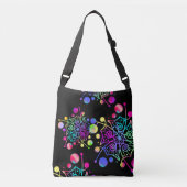 Mandala Blume Power Galaxy Bright Star Bag Tragetaschen Mit Langen Trägern (Vorderseite)