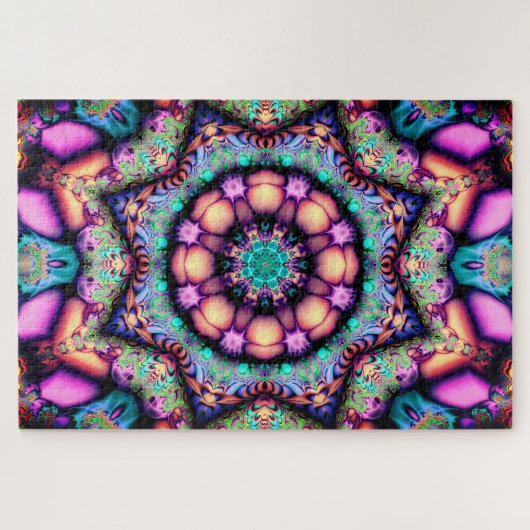 Mandala-Blume-Puzzle Puzzle (Horizontal)