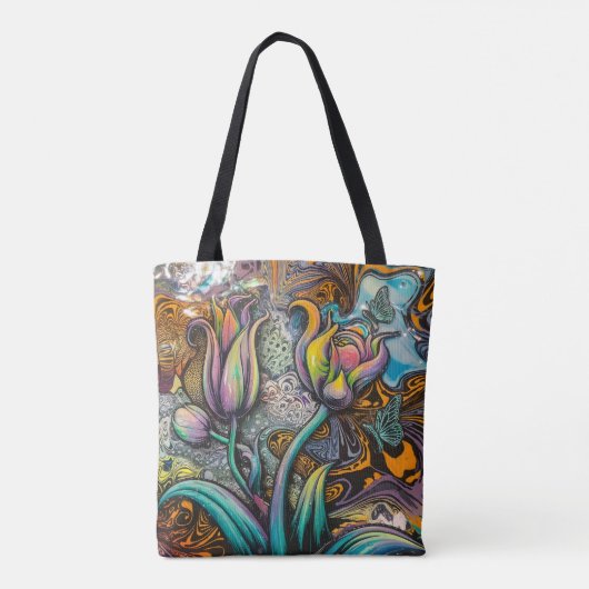 Mandala Blume Tasche (Rückseite)