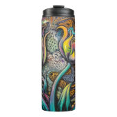 Mandala Blume Thermosbecher (Vorderseite)