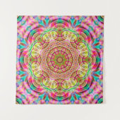 Mandala-Blume Wandteppich (Vorderseite (Horizontal))