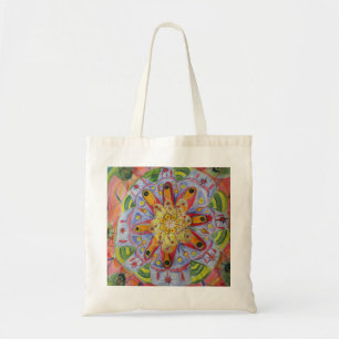 Mandala Blume Watercolor Budget Tasche