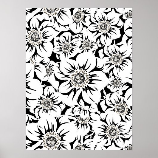 Mandala-Blumen 6 Poster (Vorne)
