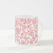 Mandala Blumen 8 Mattglastasse (VorderseiteRechts)