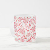 Mandala Blumen 8 Mattglastasse (Vorderseite Links)