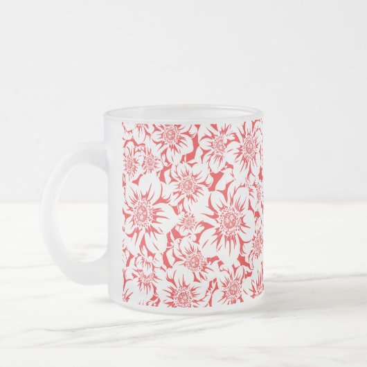 Mandala Blumen 8 Mattglastasse (Links)