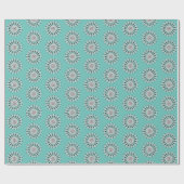 Mandala-Blumen-Designmuster Geschenkpapier (Flach)