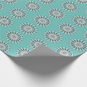 Mandala-Blumen-Designmuster Geschenkpapier (Ecke)