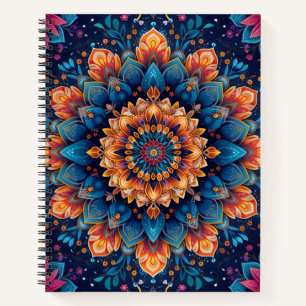 Mandala-Blumen-Digital-Art-Stil-23907 Notizblock