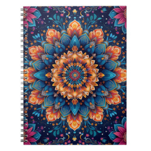 Mandala-Blumen-Digitalkunst-Stil-23907 Notizblock