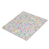 Mandala-Blumen-Fliese Fliese (Seite)