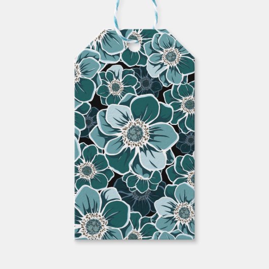 Mandala-Blumen Geschenkanhänger (Vorderseite)