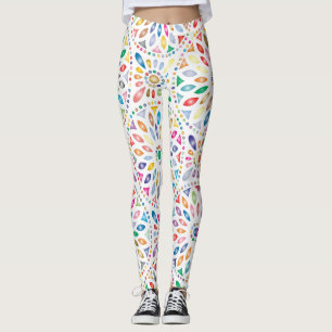 Mandala-Blumen-Leggings Leggings