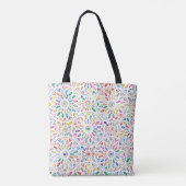 Mandala-Blumen-Tragetasche Tasche (Rückseite)
