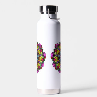 Mandala-Blumen-Wasserflasche  Trinkflasche