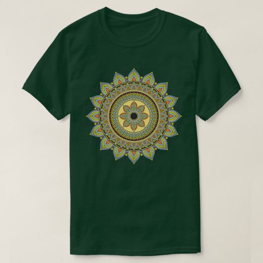 Mandala Bohemischer Stil T-Shirt (Design vorne)