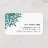 Mandala Boho Art Visitenkarte (Rückseite)