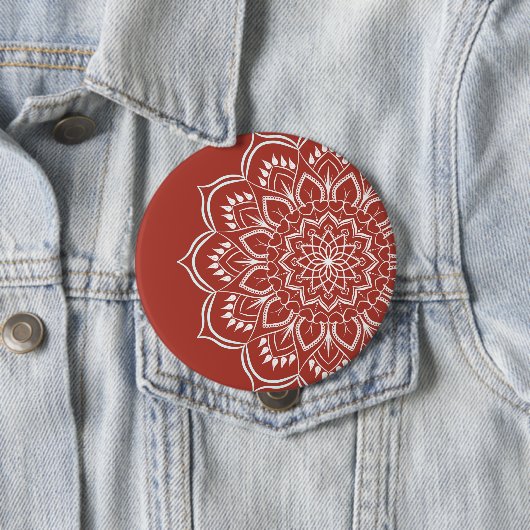 Mandala boho bohemian button (Beispiel)