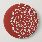 Mandala boho bohemian button (Vorderseite)