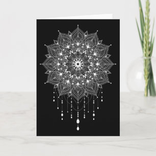 Mandala Boho Lotus Zen Kunst Buddha Botanisch Sukk Karte