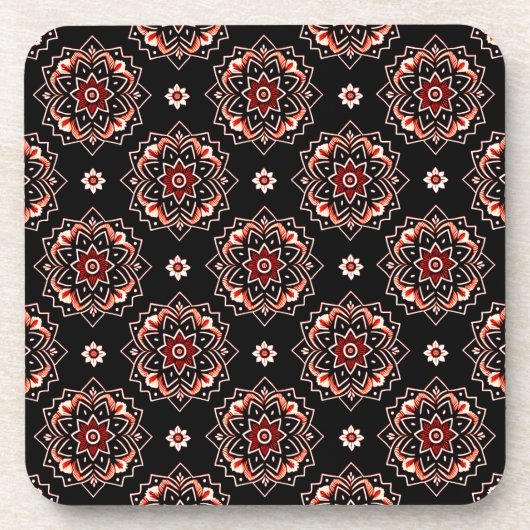 Mandala Boho Untersetzer für Muster in Blumenmuste (Vorderseite)