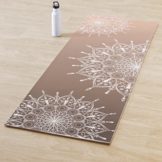 Mandala braun / beige yogamatte (Beispiel)