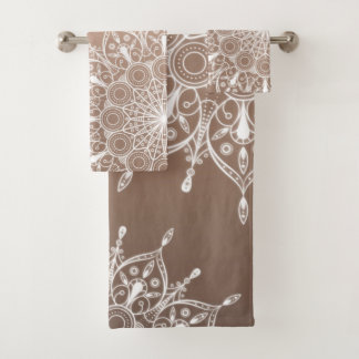 Mandala brawn badhandtuch set