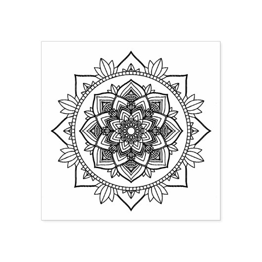 Mandala Briefmarke Gummistempel (Prägung)