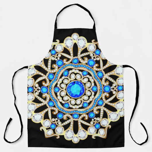Mandala Brooch Schmuck, Design Element. Tribal eth Schürze (Vorderseite)