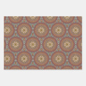 Mandala Brown Design Geschenkpapier Set (Vorderseite 3)