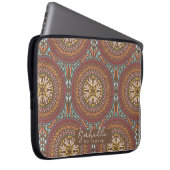 Mandala Brown Laptopschutzhülle (Vorne Rechts)