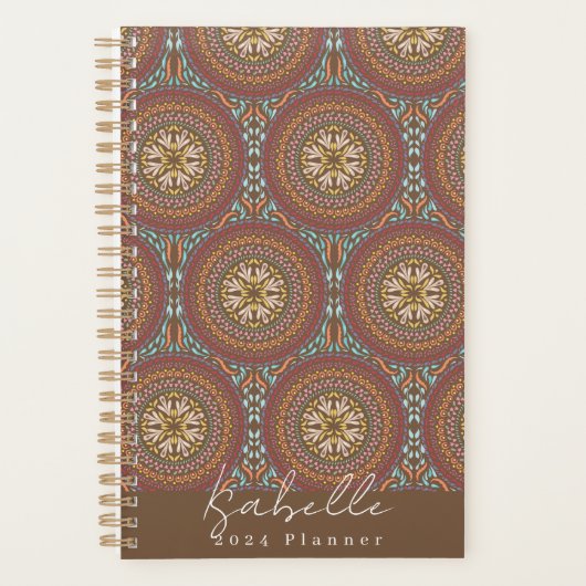 Mandala Brown Planer (Vorderseite)