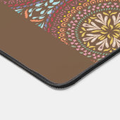 Mandala Brown Schreibtischunterlage (Ecke)
