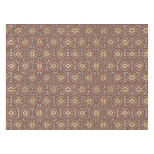 Mandala Brown Tischdecke (Vorderseite (Horizontal))