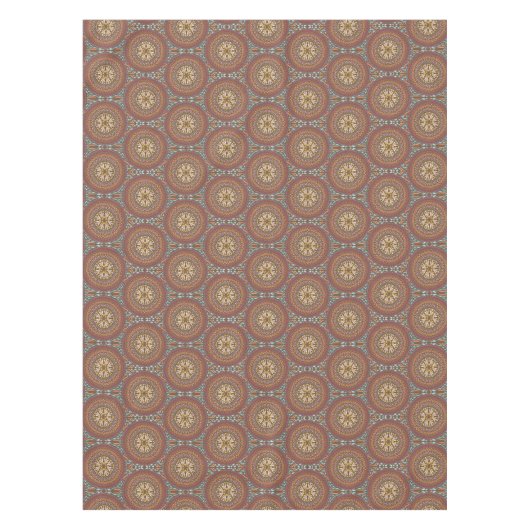 Mandala Brown Tischdecke (Vorderseite)