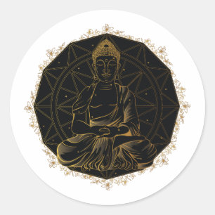 MANDALA BUDDHA STICKER DESIGN