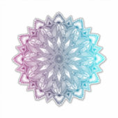 Mandala bunt aufkleber (Vorderseite)