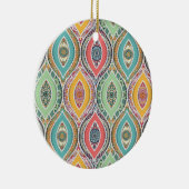 Mandala bunt marokkanisches ethnisches Muster Keramik Ornament (Rechts)