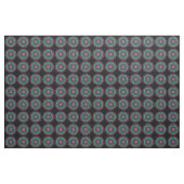 Mandala bunter schwarzer Bg Stoff (Yard (91,4 cm))